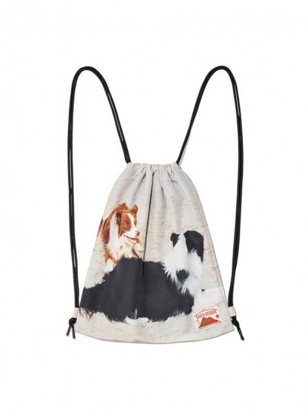 Drawstring Sport Bag Dog Print