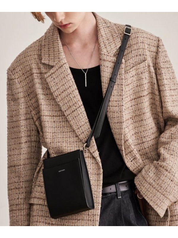 Front Pocket Mini Cross Bag [BLACK]