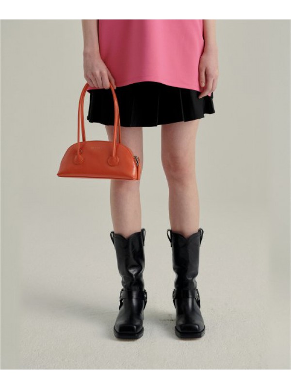 BESSETTE SHOULDER + STRAP - tangerine crinkle