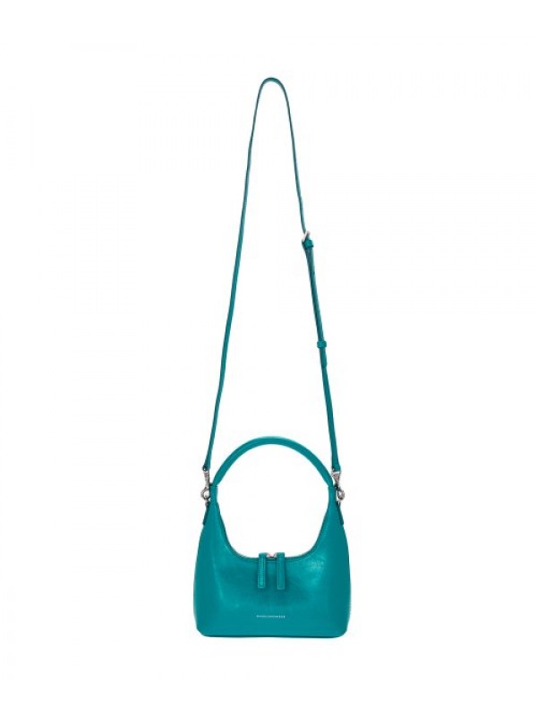 HOBO MINI + STRAP - peacock green crinkle
