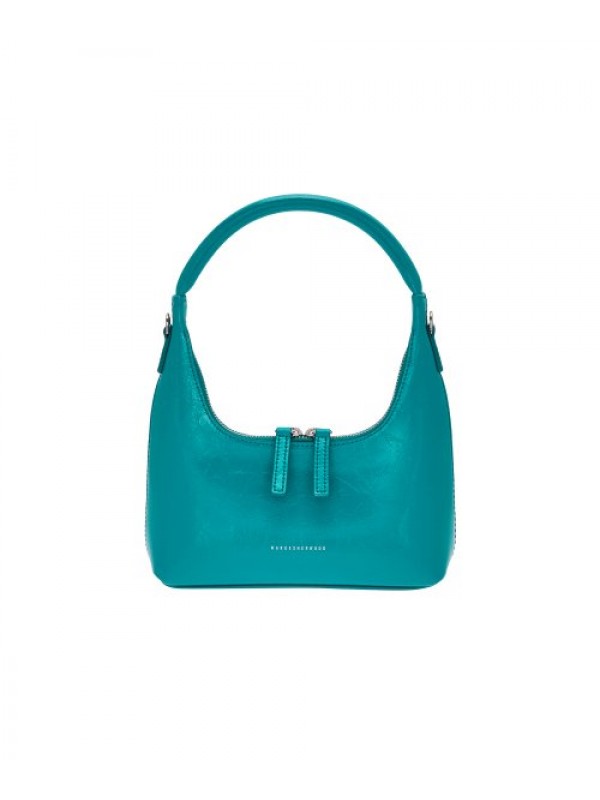HOBO MINI + STRAP - peacock green crinkle