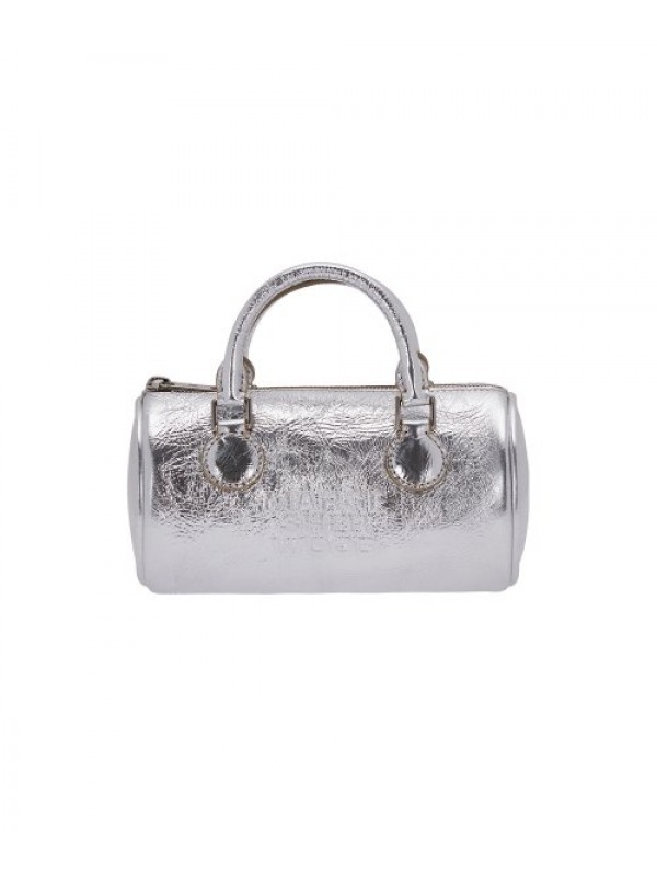 LOG BAG - silver crinkle