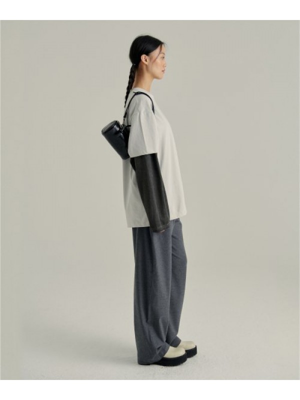 LOG BAG - black crinkle