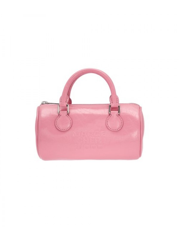 LOG BAG - candy pink crinkle