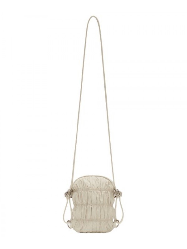 Shirring Crossbody Bag [Cream]