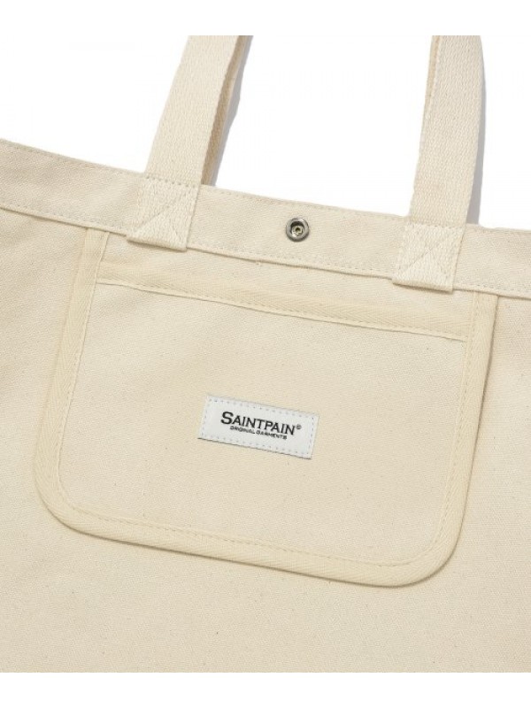 SP Peace Logo 2WAY Eco Bag - Ivory