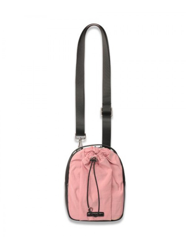 Traveler Nylon Mixed Leather Sacoche PINK