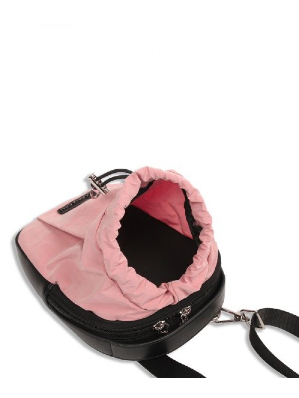 Traveler Nylon Mixed Leather Sacoche PINK