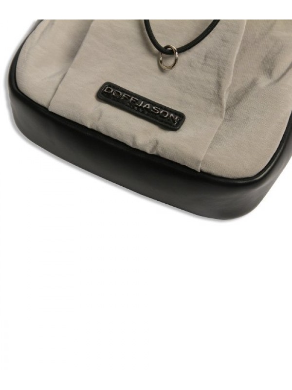 Traveler Nylon Mixed Leather Sacoche SAND