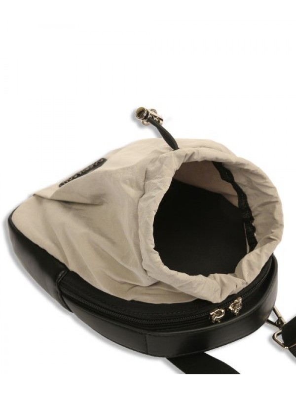 Traveler Nylon Mixed Leather Sacoche SAND