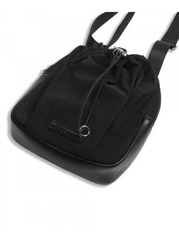 Traveler Nylon Mixed Leather Sacoche BLACK