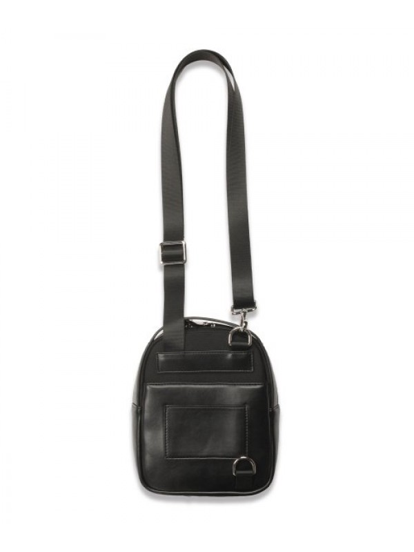 Traveler Nylon Mixed Leather Sacoche BLACK