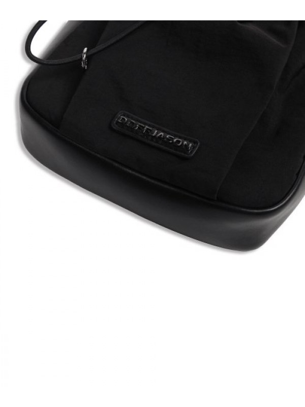 Traveler Nylon Mixed Leather Sacoche BLACK