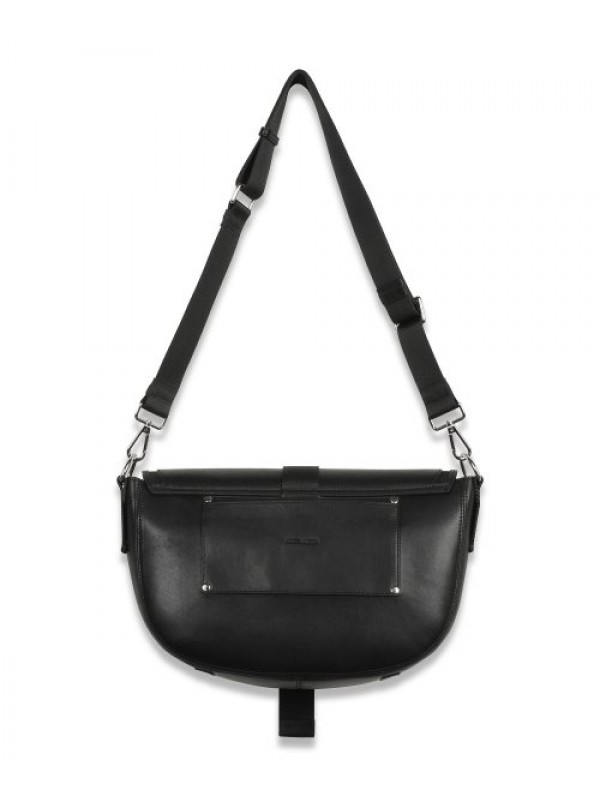 Cowhide Retro Half Moon Shoulder Bag