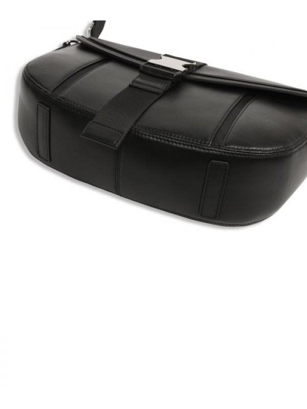 Cowhide Retro Half Moon Shoulder Bag